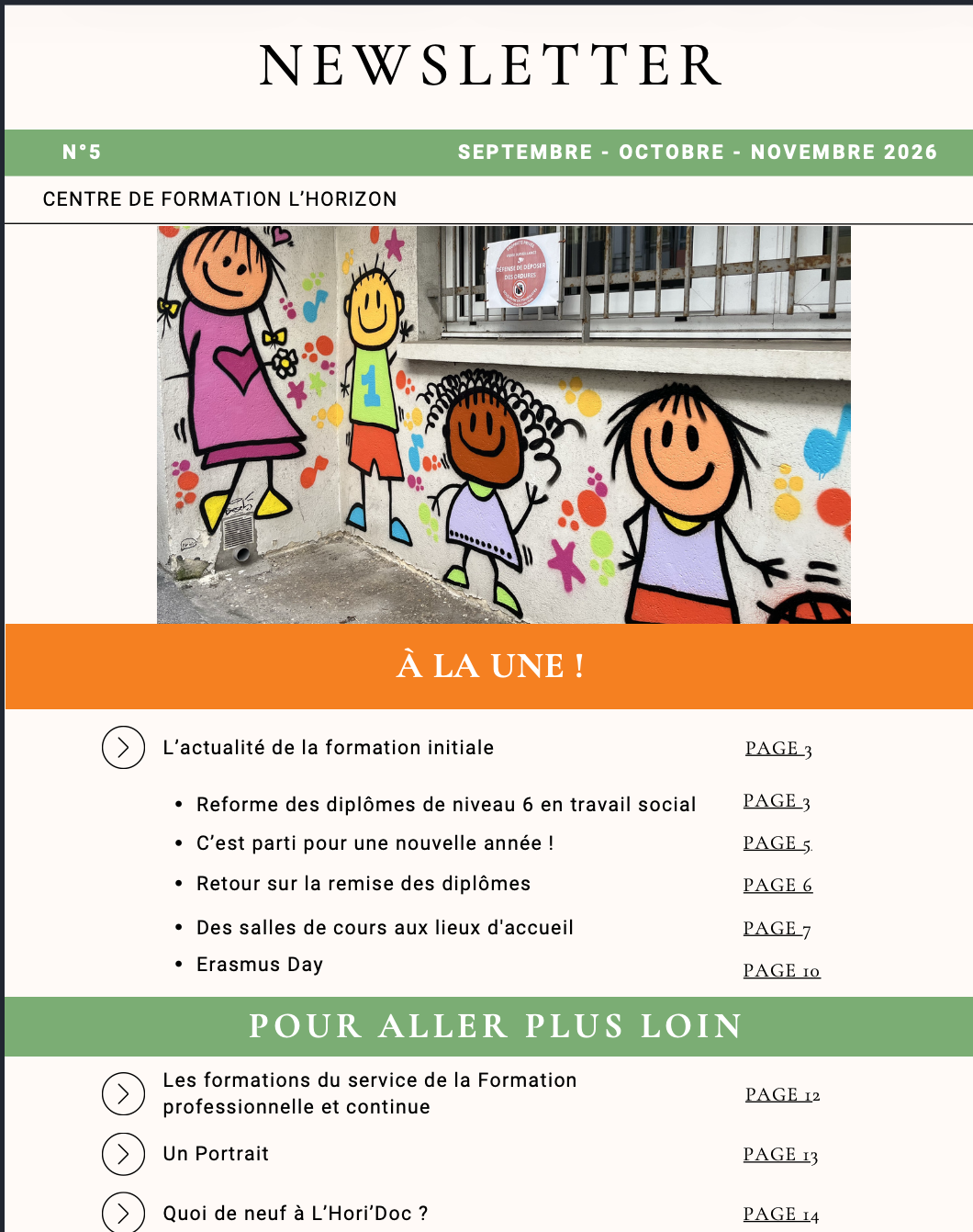 Newsletter n°5 sept / oct / nov 2026